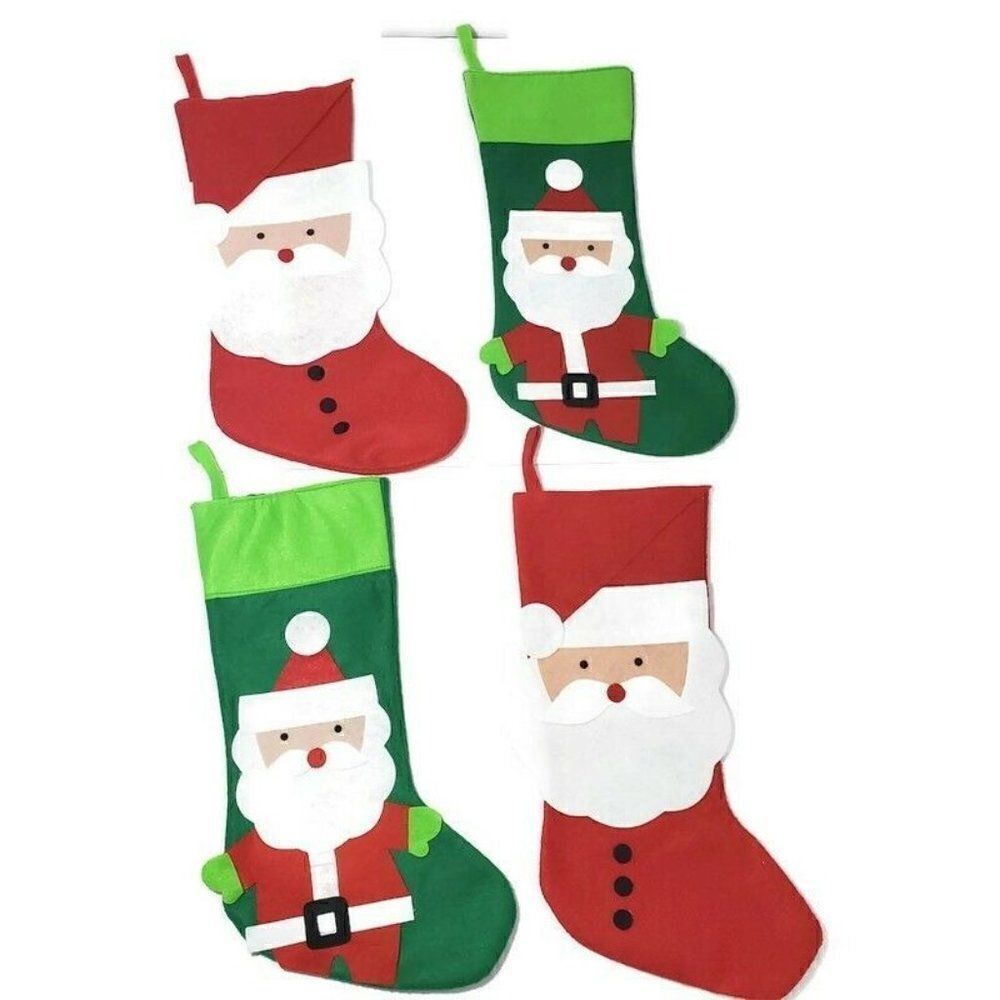 Christmas Felt Stockings Santa Kids Family Holiday‎ Decor from TARGET - Set of 4